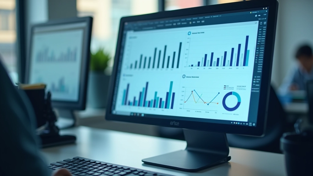 Financial charts and data visualizations showing inflation trends and price indices on computer screen